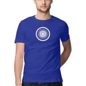 Minimal White Wheel Unisex Cotton T-Shirt